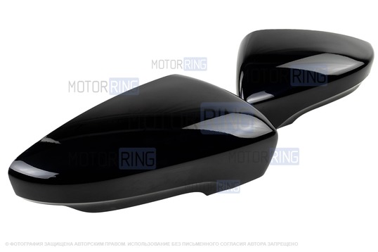 Накладки зеркал образца от 2014 года в цвете Космос (665) под повторители поворотников для Лада Гранта, Гранта FL_1