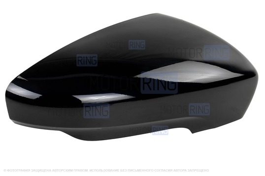 Накладка правого зеркала образца от 2014 года в цвете Космос (665) под повторитель поворотника для Лада Гранта, Гранта FL_1