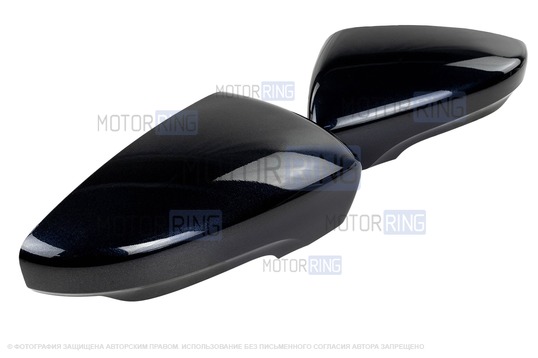 Накладки зеркал образца от 2014 года в цвете Млечный путь (606) под повторители поворотников для Лада Гранта, Гранта FL_1