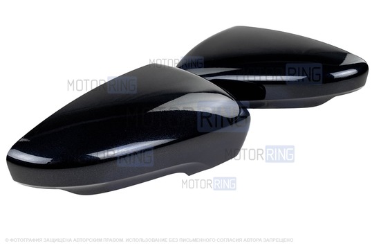 Накладки зеркал образца от 2014 года в цвете Млечный путь (606) под повторители поворотников для Лада Гранта, Гранта FL