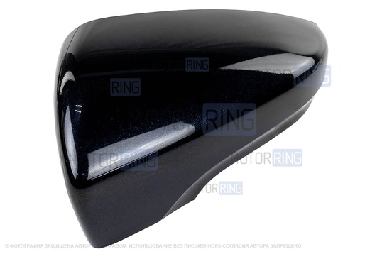 Накладка левого зеркала образца от 2014 года в цвете Млечный путь (606) под повторитель поворотника для Лада Гранта, Гранта FL