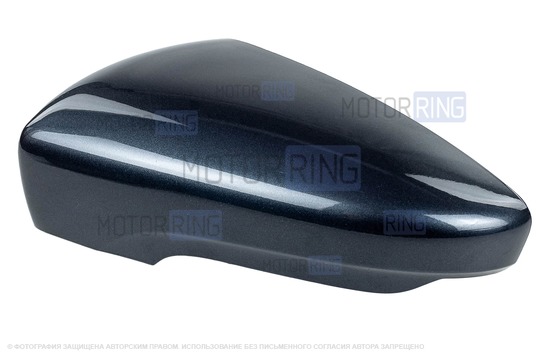 Накладка левого зеркала образца от 2014 года в цвете Борнео (633) под повторитель поворотника для Лада Гранта, Гранта FL_1