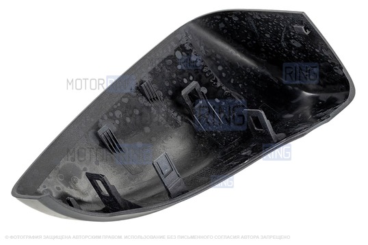 Накладка левого зеркала образца от 2014 года в цвете Борнео (633) под повторитель поворотника для Лада Гранта, Гранта FL