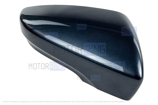 Накладка правого зеркала образца от 2014 года в цвете Борнео (633) под повторитель поворотника для Лада Гранта, Гранта FL