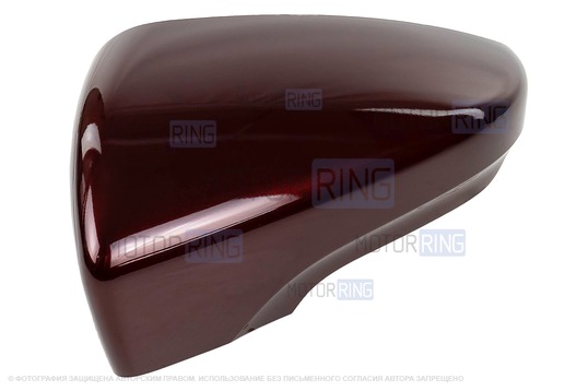 Накладка левого зеркала образца от 2014 года в цвете Портвейн (192) под повторитель поворотника для Лада Гранта, Гранта FL