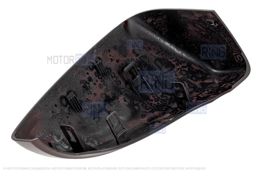 Накладка левого зеркала образца от 2014 года в цвете Портвейн (192) под повторитель поворотника для Лада Гранта, Гранта FL