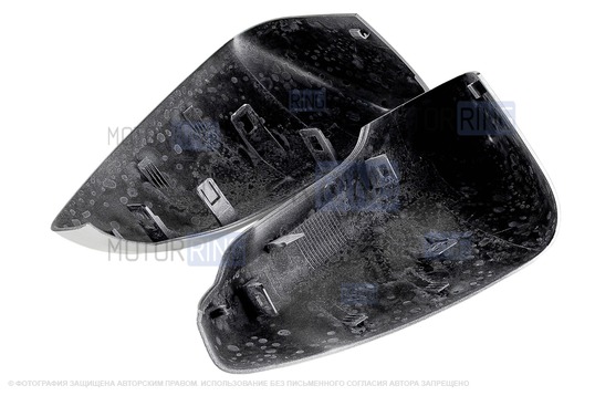 Накладки зеркал образца от 2014 года в цвете Платина (691) под повторители поворотников для Лада Гранта, Гранта FL