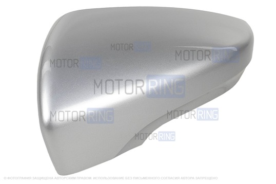 Накладка левого зеркала образца от 2014 года в цвете Платина (691) под повторитель поворотника для Лада Гранта, Гранта FL