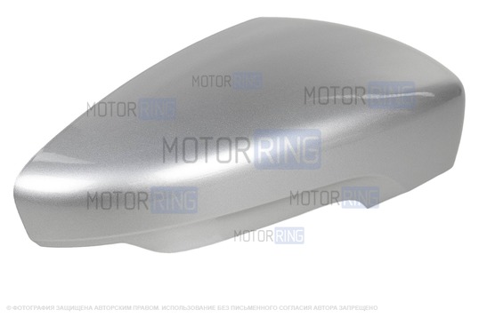 Накладка правого зеркала образца от 2014 года в цвете Платина (691) под повторитель поворотника для Лада Гранта, Гранта FL_1