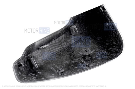 Накладка правого зеркала образца от 2014 года в цвете Платина (691) под повторитель поворотника для Лада Гранта, Гранта FL