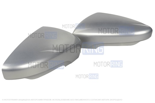 Накладки зеркал образца от 2014 года в цвете Рислинг (610) под повторители поворотников для Лада Гранта, Гранта FL