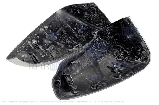 Накладки зеркал образца от 2014 года в цвете Рислинг (610) под повторители поворотников для Лада Гранта, Гранта FL