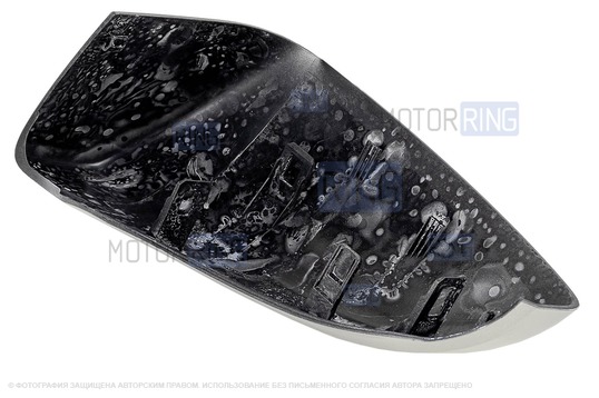 Накладка левого зеркала образца от 2014 года в цвете Рислинг (610) под повторитель поворотника для Лада Гранта, Гранта FL