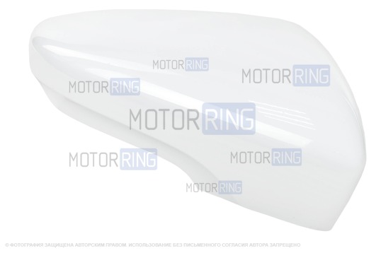 Накладка правого зеркала образца от 2014 года в цвете Ледниковый (221) под повторитель поворотника для Лада Гранта, Гранта FL_1