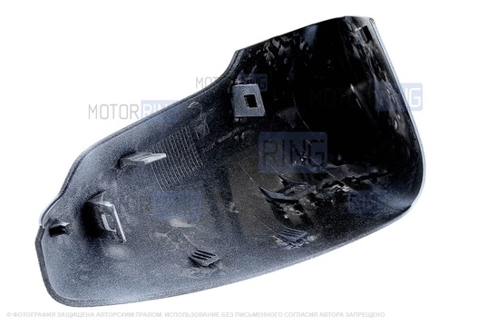 Накладка правого зеркала образца от 2014 года в цвете Ледниковый (221) под повторитель поворотника для Лада Гранта, Гранта FL