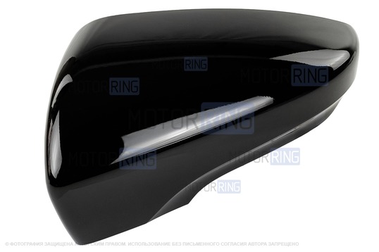 Неокрашенная накладка левого зеркала образца от 2014 года под повторитель поворотника для Лада Гранта, Гранта FL_1