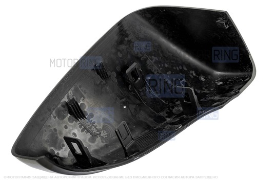 Неокрашенная накладка левого зеркала образца от 2014 года под повторитель поворотника для Лада Гранта, Гранта FL