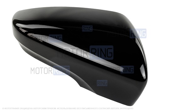 Неокрашенная накладка правого зеркала образца от 2014 года под повторитель поворотника для Лада Гранта, Гранта FL_1