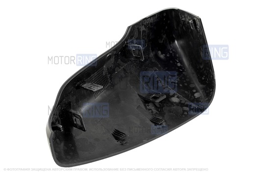 Неокрашенная накладка правого зеркала образца от 2014 года под повторитель поворотника для Лада Гранта, Гранта FL