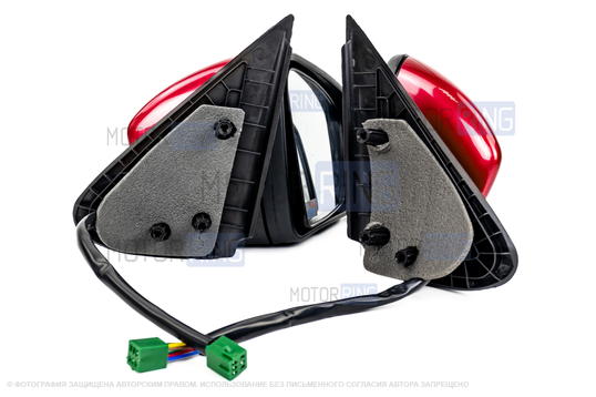 Боковые электрозеркала АТП Лифтбек с обогревом и повторителями поворотников, окрашенные в цвет кузова для Лада Гранта, Гранта FL, Калина, Калина 2, Датсун