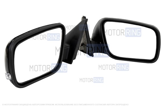 Боковые электрозеркала АТП нового образца с обогревом и  повторителями поворотников для Лада Приора