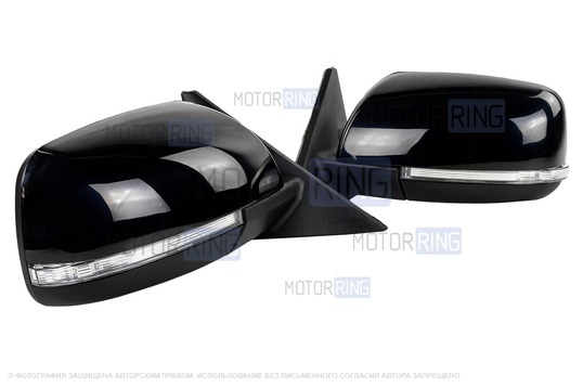 Механические боковые зеркала АТП нового образца с повторителями поворотников для Лада Приора