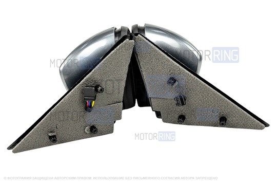 Боковые электрозеркала АТП в стиле Гранты с обогревом, повторителями поворотников, окрашенные в цвет кузова и адаптированные для ВАЗ 2110-2112, Лада Приора