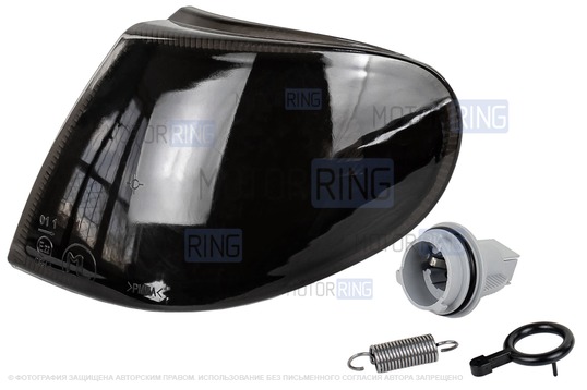 Поворотник левый тонированный (черный) ML под оптику Bosch для ВАЗ 2113-2115_1