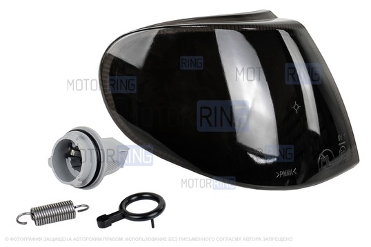 Поворотник правый тонированный (черный) ML под оптику Bosch для ВАЗ 2113-2115_1