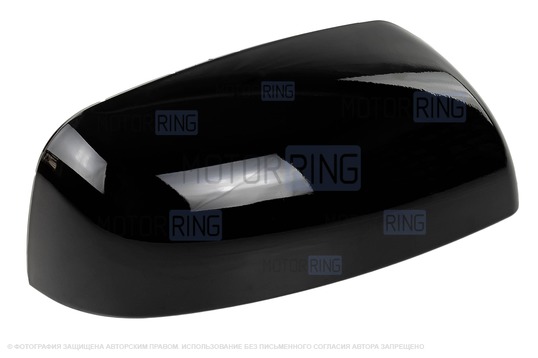 Накладка правого зеркала образца 21704 в цвете Пантера (672) под повторитель поворотника для Лада Приора