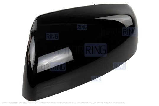 Накладка левого зеркала образца 21704 в цвете Пантера (672) под повторитель поворотника для Лада Приора