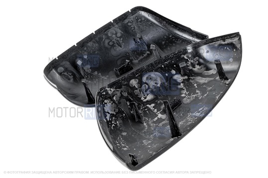 Накладки зеркал образца 21704 в цвете Кориандр (790) под повторители поворотников для Лада Приора