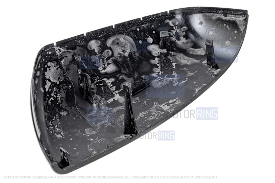 Накладка правого зеркала образца 21704 в цвете Кориандр (790) под повторитель поворотника для Лада Приора