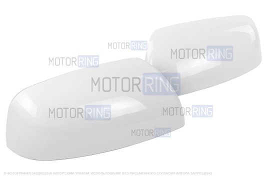 Накладки зеркал образца 21704 в цвете Белое облако (240) под повторители поворотников для Лада Приора_1