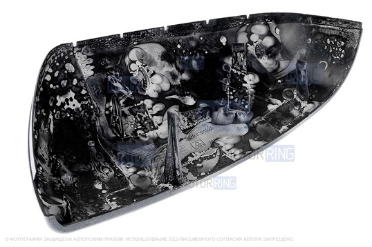 Накладка правого зеркала образца 21704 в цвете Белое облако (240) под повторитель поворотника для Лада Приора