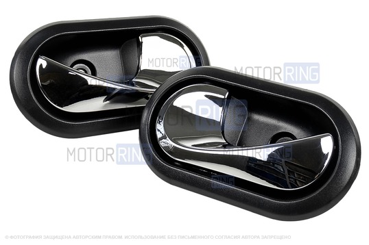 Внутренние ручки дверей с Хром крючками для Лада Ларгус, Ларгус FL