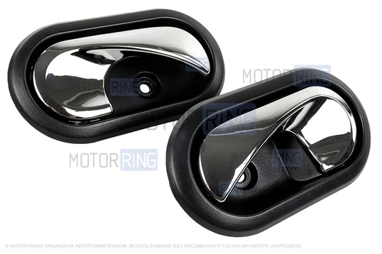 Внутренние ручки дверей с Хром крючками для Лада Ларгус, Ларгус FL