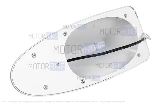 Серая антенна-плавник на крышу автомобиля