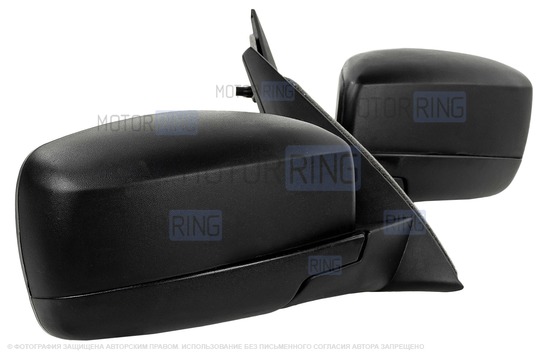 Боковые электрозеркала АТП (образца 2012 года) с обогревом для Шевроле Нива, Лада Нива Тревел