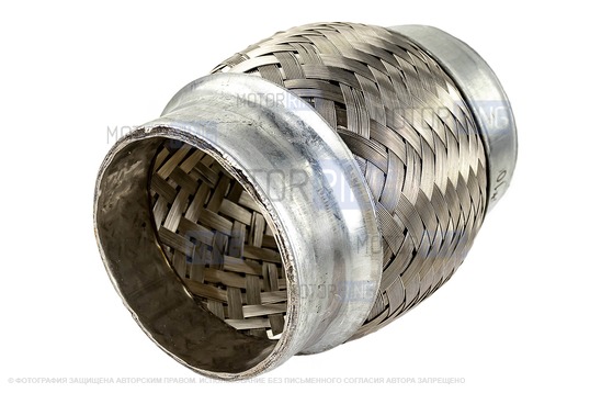 Виброкомпенсатор (гофра глушителя) Sal-Man трехслойный 65х100