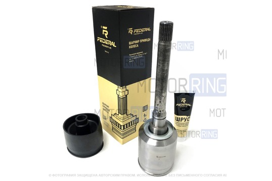 ШРУС внутренний правый Federal Reserve шариковый (22 шлица) для Лада 4х4 (Нива) до 2009 г.в., Надежда, Шевроле Нива до 2004 г.в._1