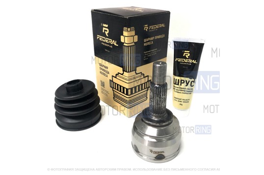 Наружный шарнир привода колеса Federal Reserve (стопкольцо в середине) шариковый под КПП JR5, 2180 для Лада Икс Рей_1