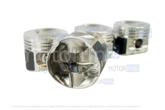 Комплект поршней 79,0мм A с пальцами и кольцами МоторДеталь двигателя 21060 ВАЗ 2106, 2107, Лада 4х4_1