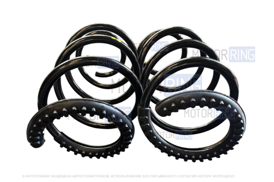 Пружины передней подвески AutoProduct под Sport с занижением 40мм и шумоизолятором для Лада Веста_1