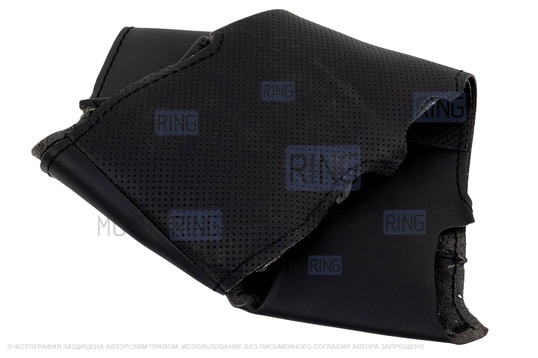 Кожаная оплетка руля Sal-Man анатомической формы с черной строчкой для Лада Веста, Икс Рей