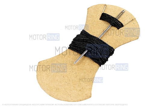 Кожаная оплетка руля Sal-Man анатомической формы с черной строчкой для ВАЗ 2105-2107, Лада 4х4 (Нива)