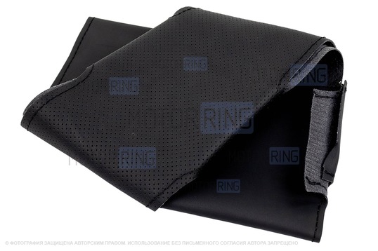 Кожаная оплетка руля Sal-Man анатомической формы с черной строчкой для Лада 4х4 (Нива) Урбан