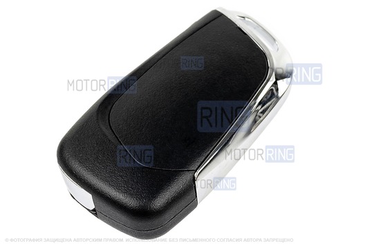 Выкидной ключ зажигания в стиле Пежо без чипа (пустой) под замок старого образца для Лада Приора, Калина, Калина 2, Гранта, Гранта FL  до 2019 г.в. и с 2023 г.в., Нива Тревел, Шевроле Нива, Датсун