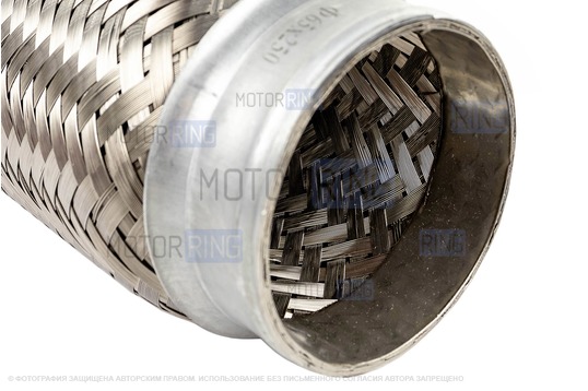 Виброкомпенсатор (гофра глушителя) Sal-Man трехслойный 65х250