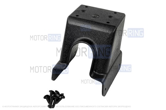 Подлокотник-бокс в экокоже с красной строчкой для Лада Ларгус, Renault Logan, Sandero, Nissan Almera